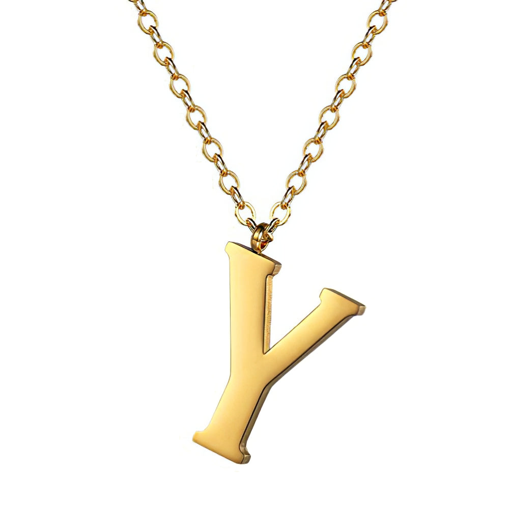 Collar Letra en Acero Inoxidable – Con Estuche