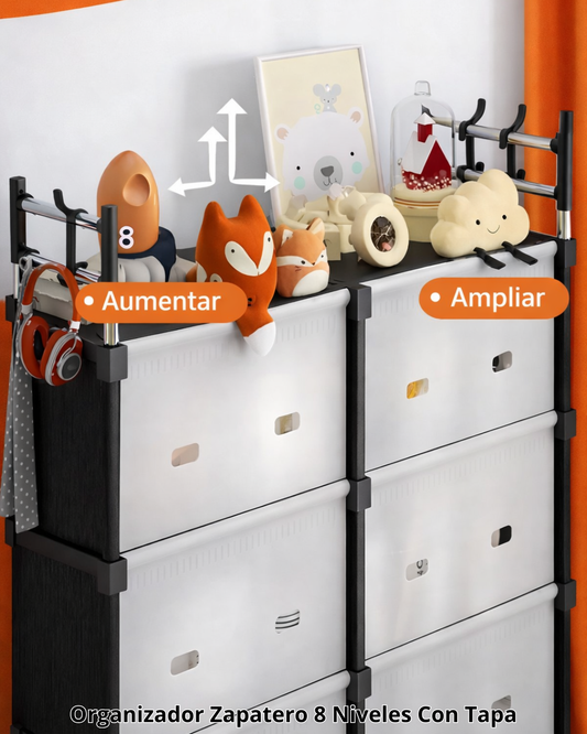 Zapatero Metálico Organizador de 8 Cajones – Orden y Estilo para tu Hogar