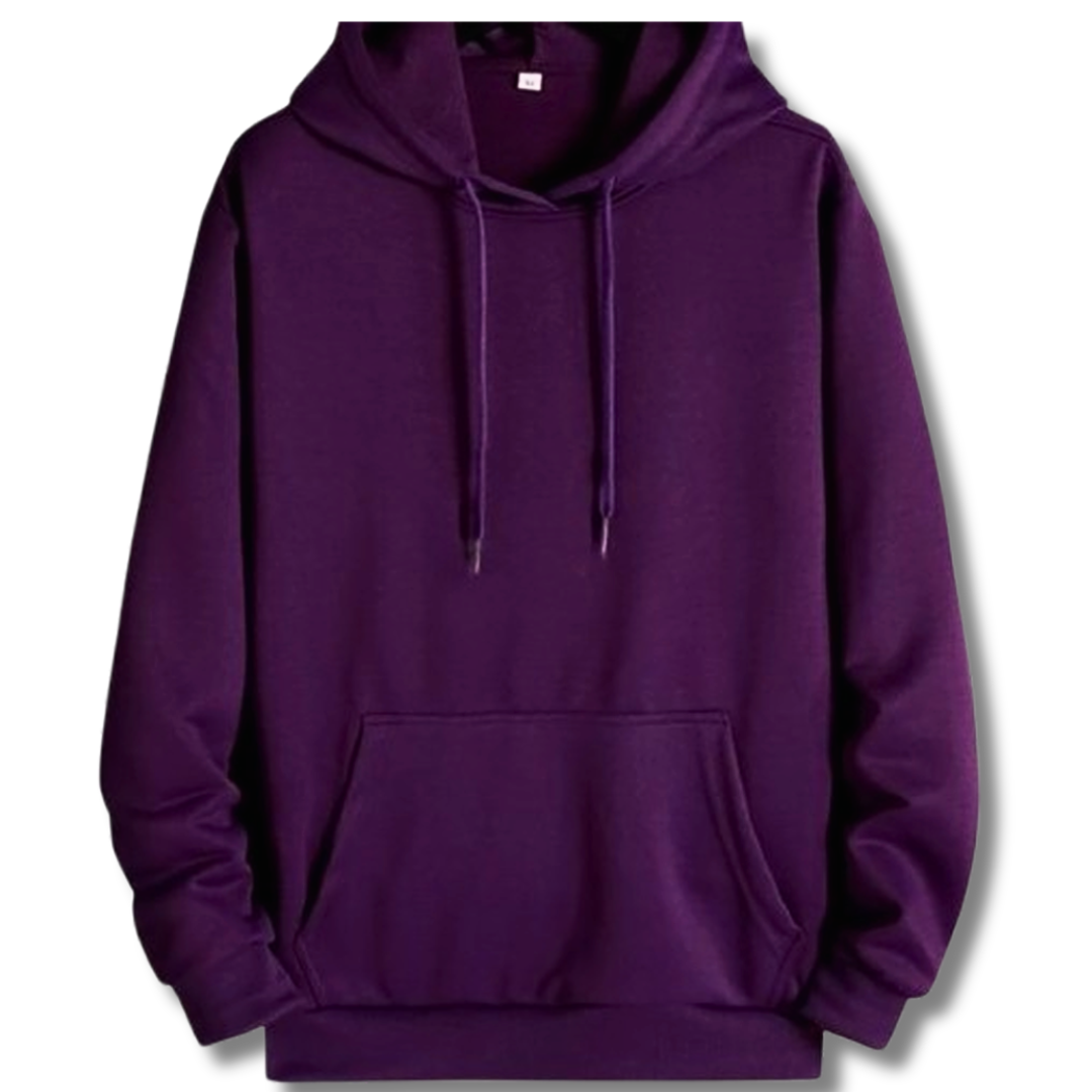Buzo Hoodie Morado Unisex con Capucha
