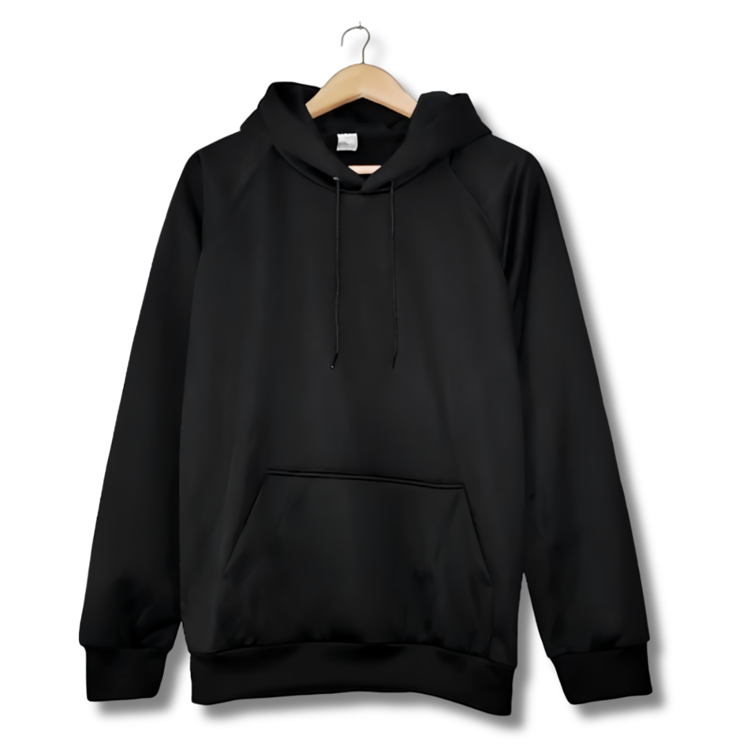 Buzo Hoodie Negro Unisex con Capucha