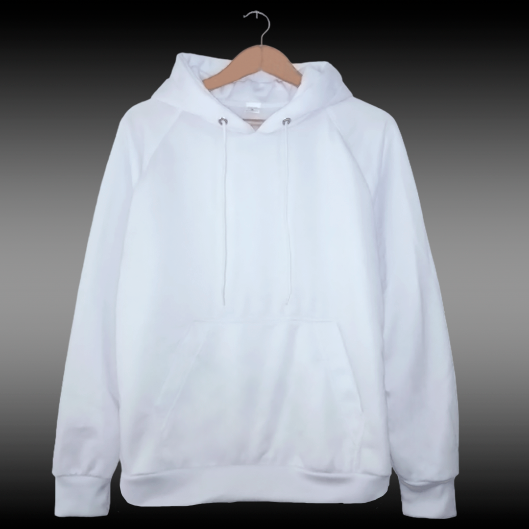 Buzo Hoodie Blanco Unisex con Capucha