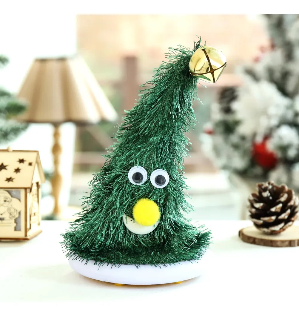 Árbol Navideño Bailarín con Luces y Sonido – 15 cm