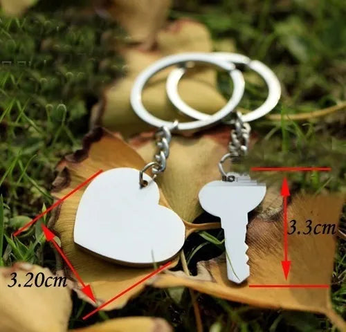 Llavero Pareja Llave y Corazón – Regalo de Amor