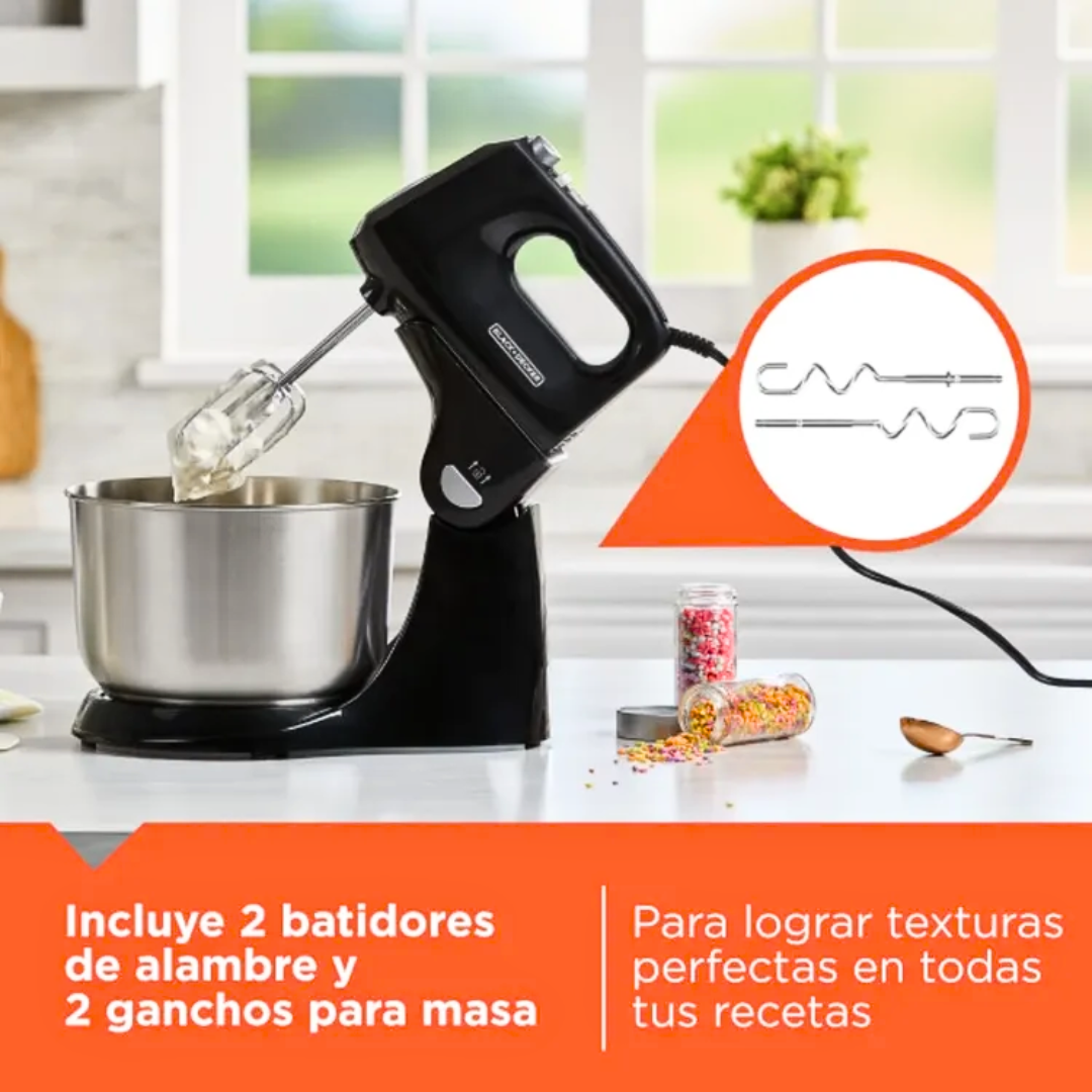 Batidora Black+Decker 2 en 1 Vertical y Manual – Modelo MX9125-2BDLA