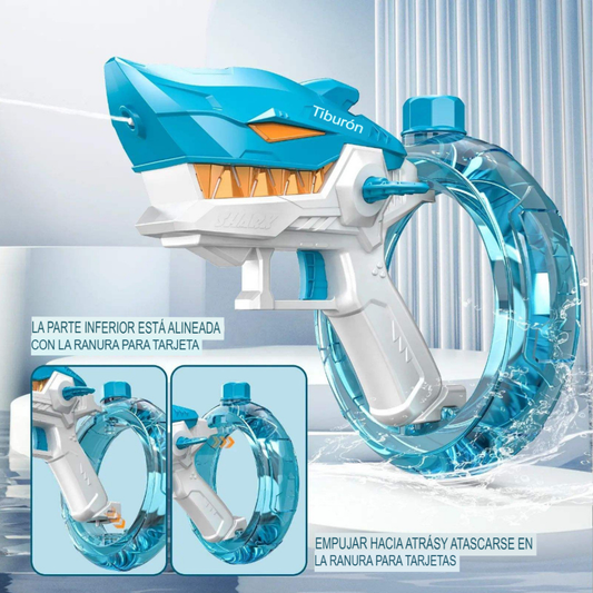Pistola de Agua Eléctrica “Tiburón”