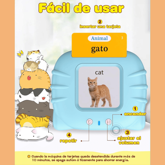Juguete Interactivo de Aprendizaje con Tarjetas Didácticas para Niños