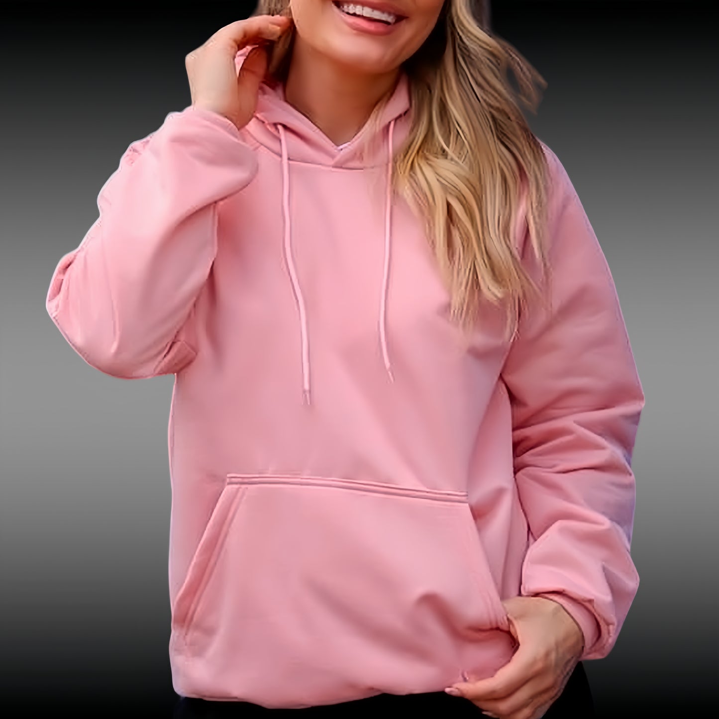 Buzo Hoodie Palo Rosa Unisex con Capucha