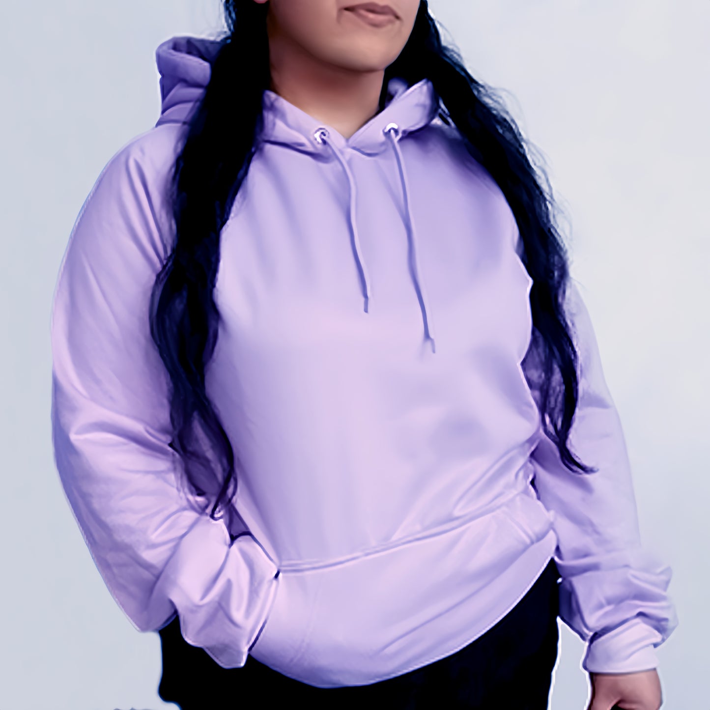 Buzo Hoodie Lila Unisex con Capucha