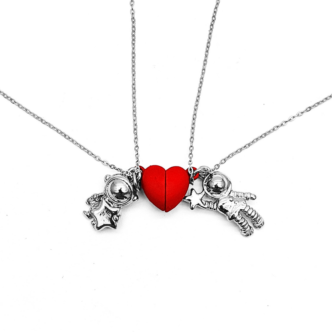 Collar de Pareja Astronauta – Acero Inoxidable