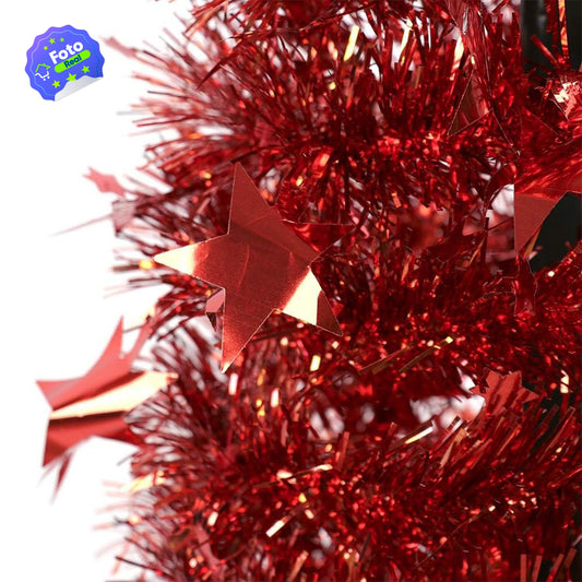 Árbol de Navidad Plegable en Espiral – 1.62 m ROJO