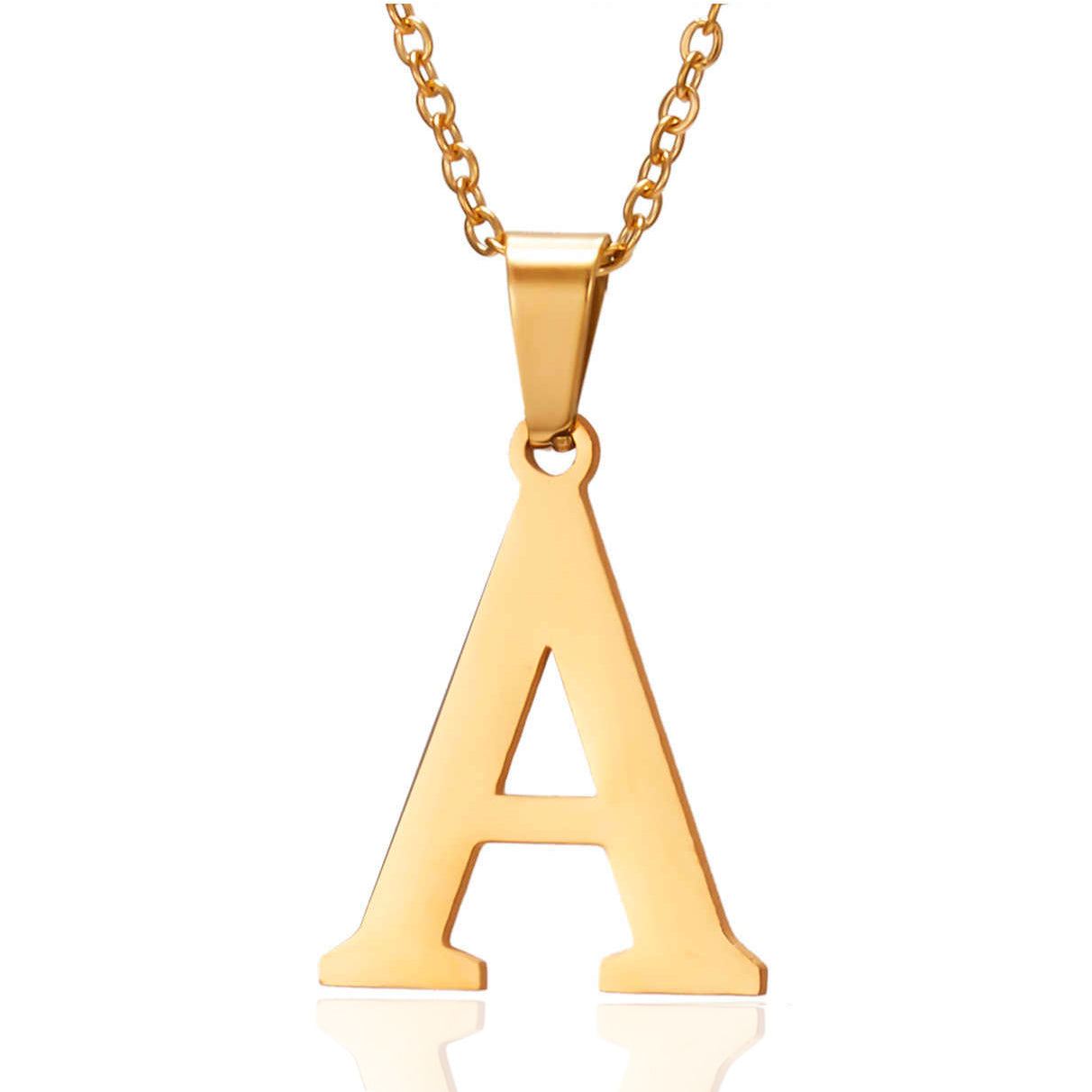Collar Letra en Acero Inoxidable – Con Estuche