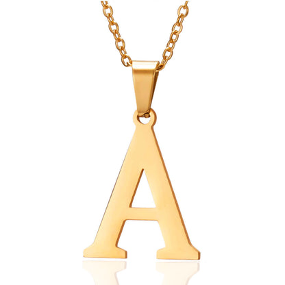 Collar Letra en Acero Inoxidable – Con Estuche