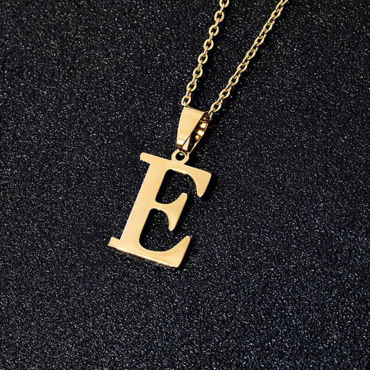 Collar Letra en Acero Inoxidable – Con Estuche