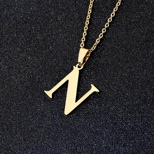 Collar Letra en Acero Inoxidable – Con Estuche