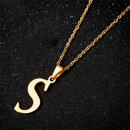 Collar Letra en Acero Inoxidable – Con Estuche