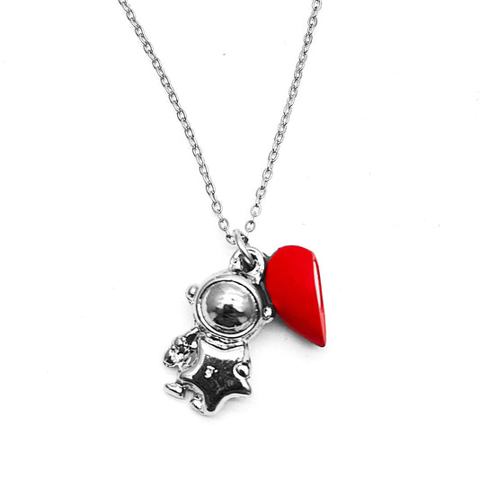 Collar de Pareja Astronauta – Acero Inoxidable
