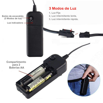 Máscara Luminosa LED Purga