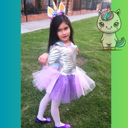 Disfraz Niña Unicornio Tutú
