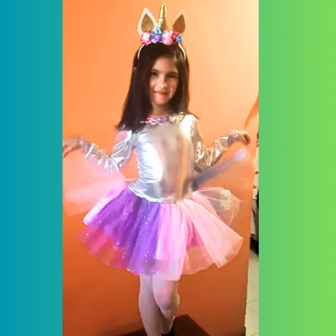 Disfraz Niña Unicornio Tutú