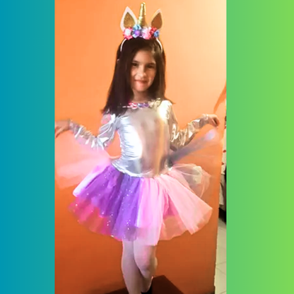 Disfraz Niña Unicornio Tutú