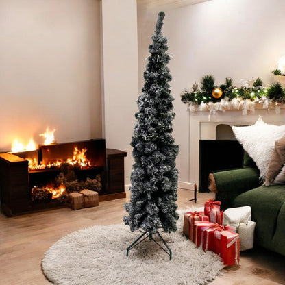 Árbol de Navidad Lápiz Nevado 1.80m