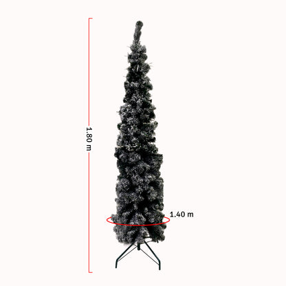 Árbol de Navidad Lápiz Nevado 1.80m
