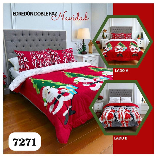 Edredón Doble Faz Navidad – Cama Doble