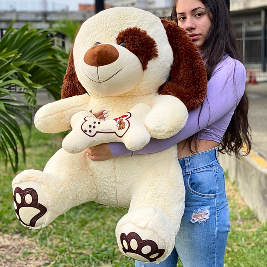 Peluche de Perro con Hueso 1 Metro