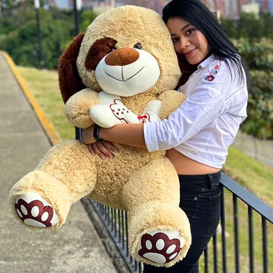 Peluche de Perro con Hueso 1 Metro