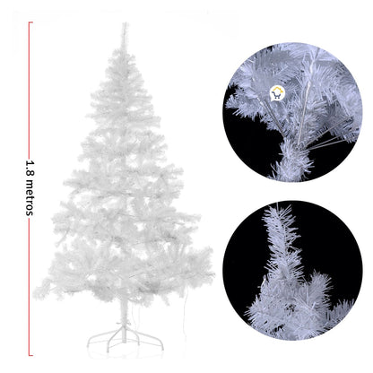 Árbol de Navidad Blanco 1.80 m – 720 Ramas
