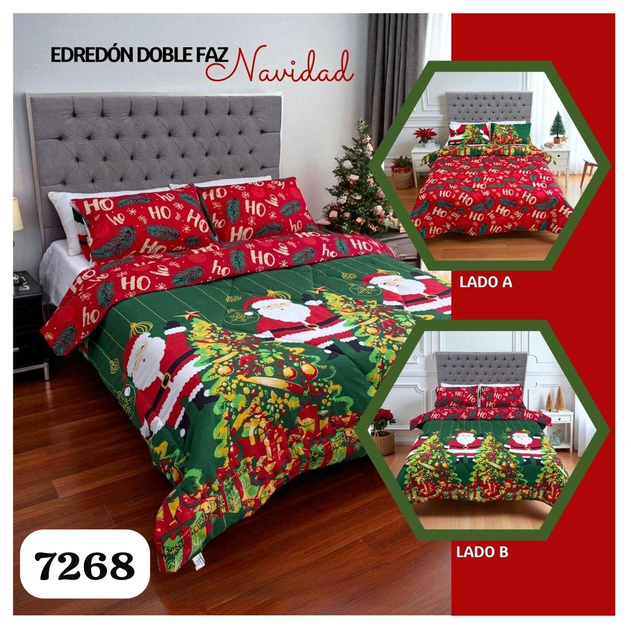 Edredón Doble Faz Navidad – Cama Doble
