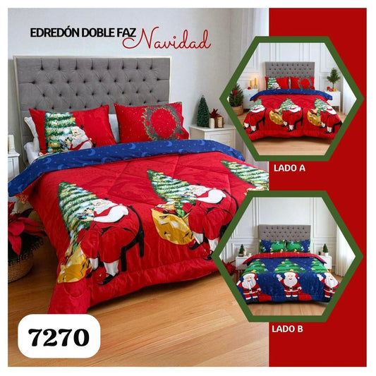 Edredón Doble Faz Navidad – Cama Doble