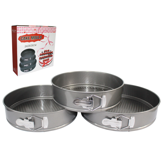 Set de Moldes Desmontables Antiadherentes x3 Para Torta