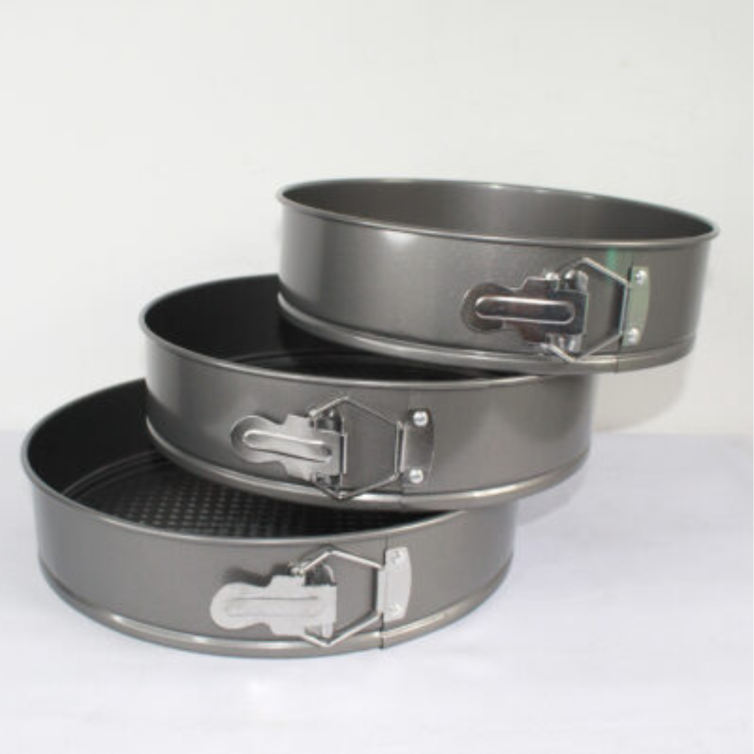 Set de Moldes Desmontables Antiadherentes x3 Para Torta