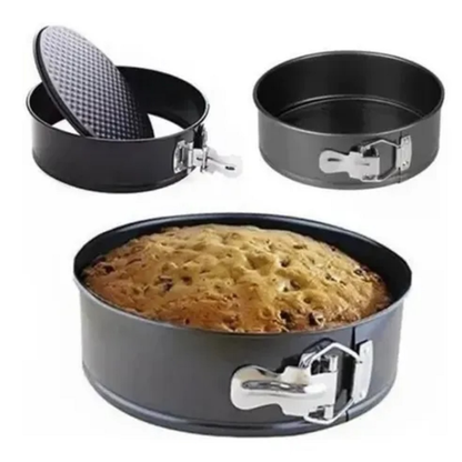 Set de Moldes Desmontables Antiadherentes x3 Para Torta