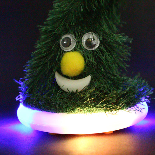 Árbol Navideño Bailarín con Luces y Sonido – 15 cm
