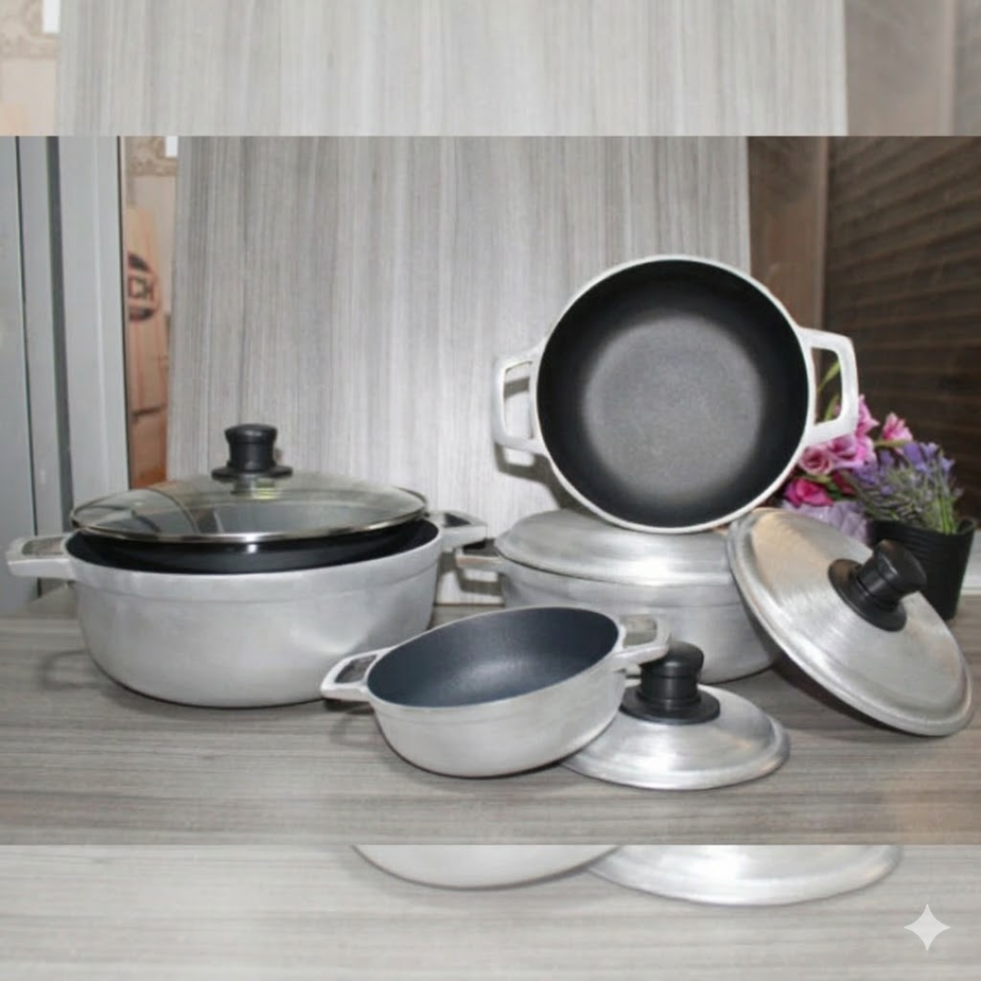 Set de Calderos Antiadherentes x4 – Cocina Práctica y Duradera