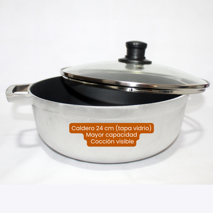 Set de Calderos Antiadherentes x4 – Cocina Práctica y Duradera