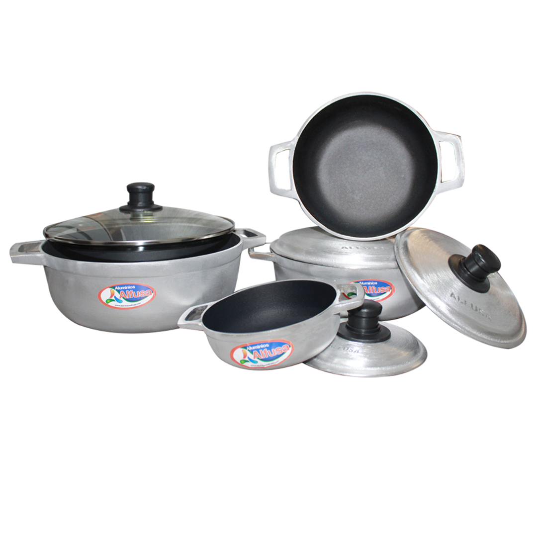 Set de Calderos Antiadherentes x4 – Cocina Práctica y Duradera