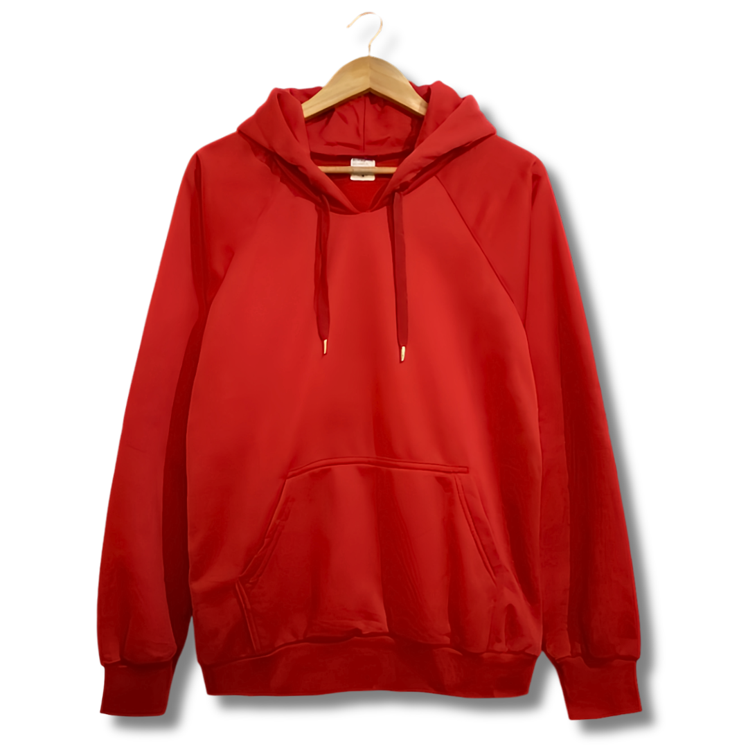 Buzo Hoodie Rojo Unisex con Capucha