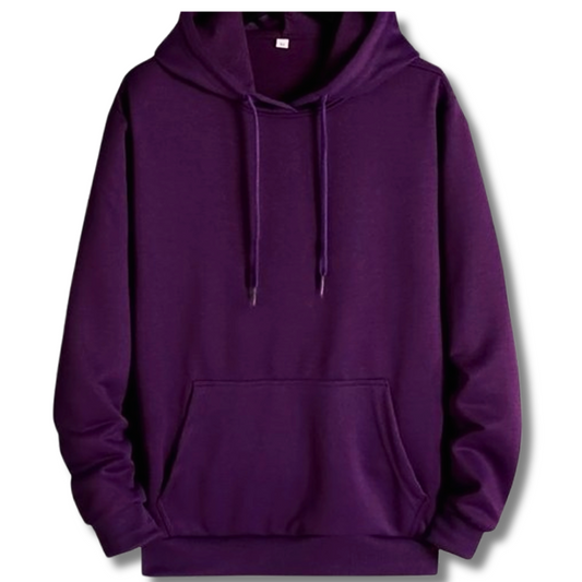 Buzo Hoodie Morado Unisex con Capucha