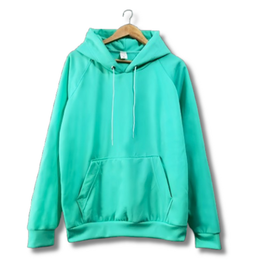 Buzo Hoodie Menta Unisex con Capucha