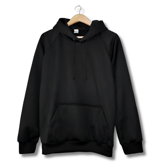 Buzo Hoodie Negro Unisex con Capucha