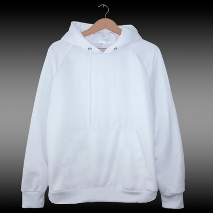 Buzo Hoodie Blanco Unisex con Capucha