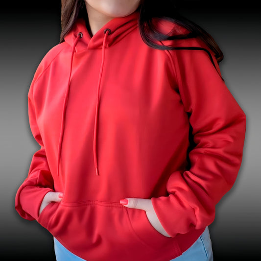 Buzo Hoodie Rojo Unisex con Capucha