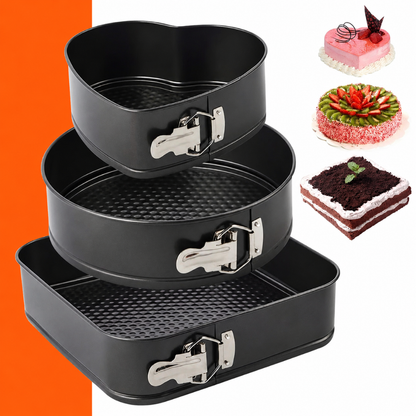 Molde Torta Desmontable Surtido 24-26-28 cm