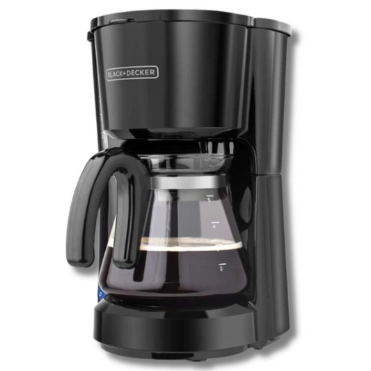 Cafetera 5 Tazas con Filtro Permanente – Color Negro