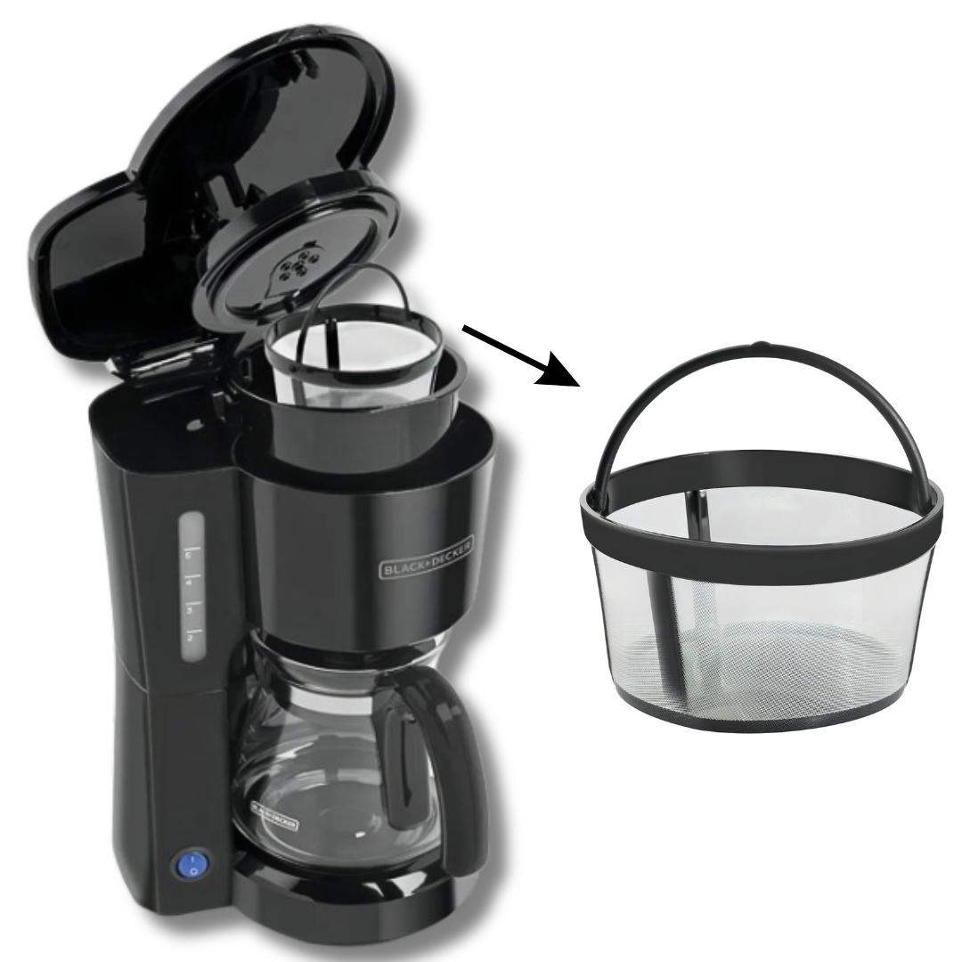 Cafetera 5 Tazas con Filtro Permanente – Color Negro