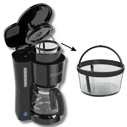 Cafetera 5 Tazas con Filtro Permanente – Color Negro