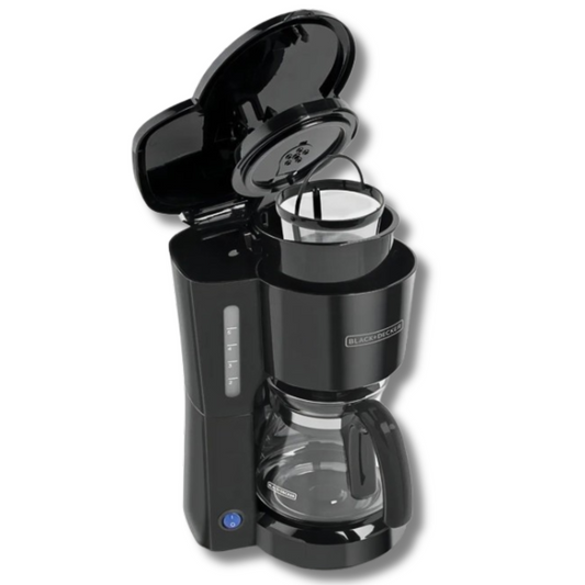 Cafetera 5 Tazas con Filtro Permanente – Color Negro